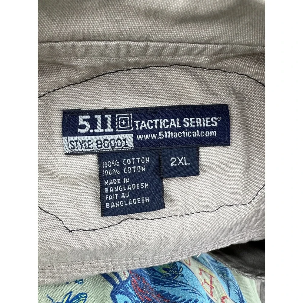 5.11 Tactical Vest Mens 2XL NRA Khaki Beige Canvas Utility CCW Conceal Carry